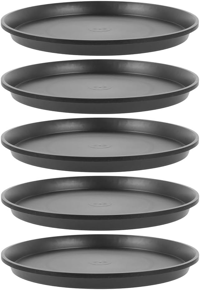 5pcs Plant Saucer Drip Trays Round Planter Pot Saucers Flowerpot Drainage Tray Plant Plates for Pots Base Indoor and Outdoor Garden