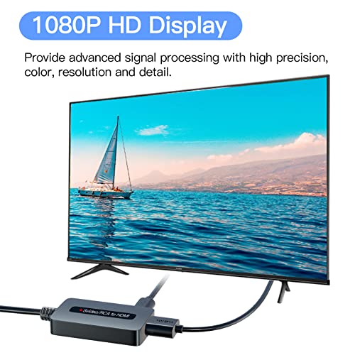 Rca Svideo To Hdmi Converter With Hdmi Cable(Rca And Svideo Integrated), Rca S-Video Hdmi Converter, Cvbs Composite Av To Hdmi Converter #TOP3