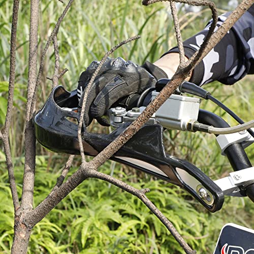 Rutu Dirt Bike Handguards - Motorcycle Hand Guards - Accessories For Atvs, Dirtbike, Pitbike, Off-Road, Electric Bikes - Fits 7/8" & 1-1/8" Handlebars, Red #TOP3