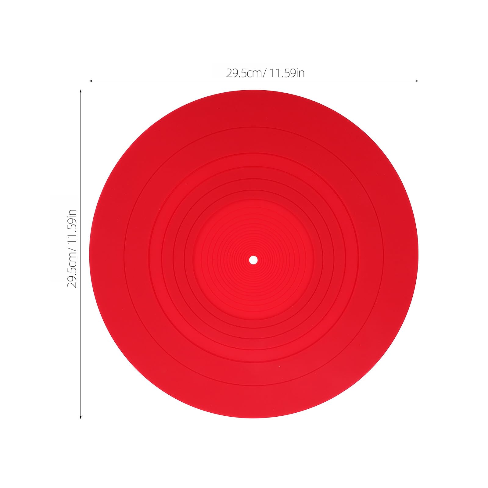 Yardwe Tappetino Antistatico per Dischi in Vinile Tappetino Protettivo per Giradischi Cuscinetto per Piatto in Silicone Antiscivolo per Dischi Riduzione Vibrazioni