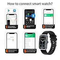 LZBWOL Fitness Tracker, 1.47" HD, Heart Rate SpO2, IP68 Waterproof - Black — image 6