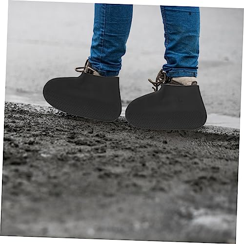 Cubrecalzados para hombre, protectores de calzado de silicona impermeables para lluvia, fáciles de poner y quitar, para aventuras al aire libre miniatura 7