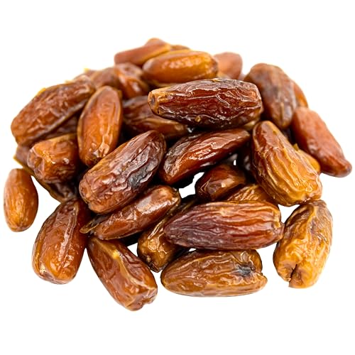 Natural Deglet Noor Dates, Sun-Dried, Pitted, Naturally Sweet & Chewy – Non-GMO, Vegan, Kosher, No Sugar Added, Ideal for Snacking & Recipes, in Resealable...