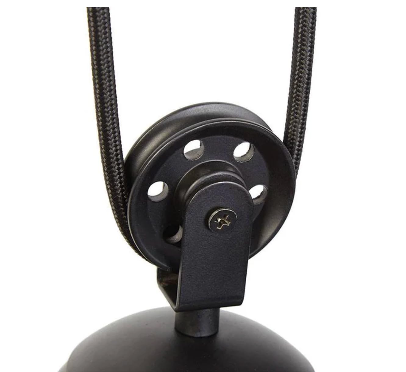 BARCELONA LED Industrielle Pendelleuchte CLOCK WORK mit Seilzug, Höhenverstellbare Vintage Hängelampe E27 bis 40W, Schwarze Metall Deckenlampe im Retro Stil für Esszimmer, Küche