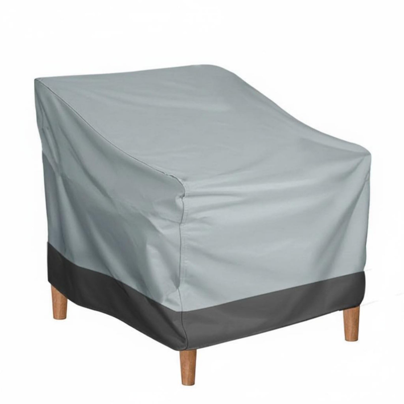 Anti Single Sofa Cover Dustproof Garden Chair Cover Waterproof Patio Chair Protector All-Season Protection for Courtyard, Gray-Black, 190T 80x85x91-5cm | Home & Garden-image-45