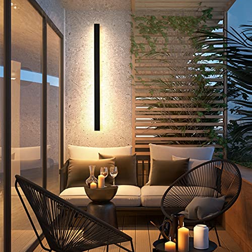 Applique murale pour porche et salon avec lumière blanc chaud et design minimaliste