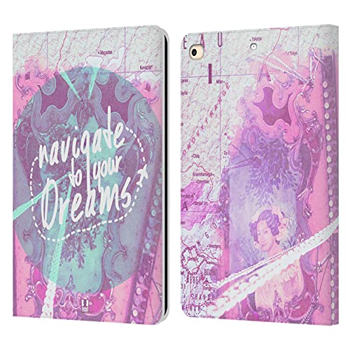 Coque iPad 9.7 2018 étui cuir à rabat motifs graphiques Naviguez À Vos Rêves Wanderlust
