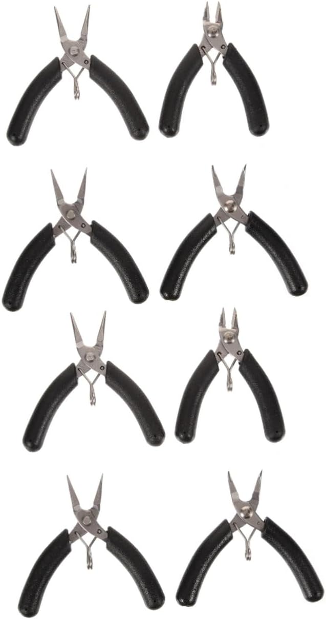 NUOBESTY 8pcs Sturdy Jewelry Plier Craft Cutting Pliers Handmade for Jewelry Making Tools