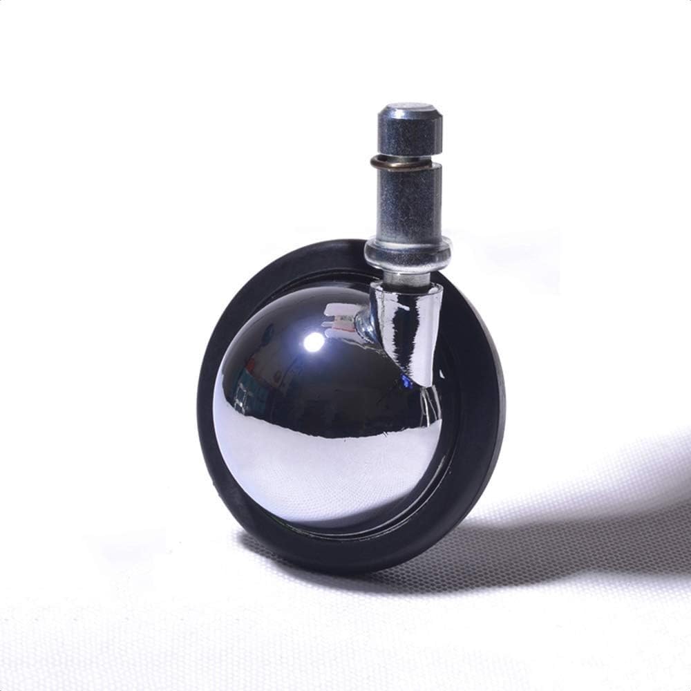 Roulette pivotante chaise de bureau roulettes 58mm roulettes à billes roulettes de remplacement en métal Circlip 11mm lot de 5