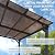 Lue Bona 14' X 10' Hardtop Gazebo, Lean to Pergola Gazebos with Metal Frame, Patio Pavilion with Roof, Outdoor Wall Mount Gazebo for Deck, Backyard, Garden