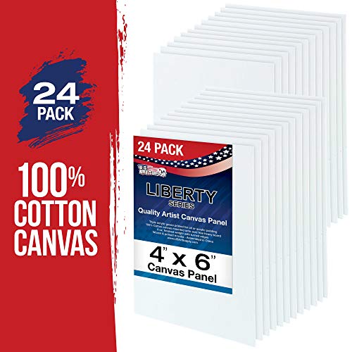 Panneaux de toile pour peinture acrylique et huile US Art Supply 10,2 x 15,2 cm sans acide - 3