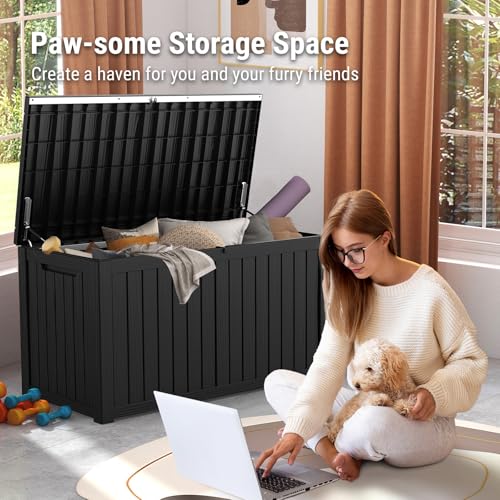 180gallondeckboxextralargeresinoutdoorstorageboxwaterproofoutsidestoragebinforpatiofurniturecushionspoolsuppliessportsgearuvresistantandweatherproofblack Urban Country Home Decor 180 gallon deck box extra large resin outdoor storage box waterproof outside storage bin for patio furniture cushions pool supplies sports gear uv resistant and weatherproof black urban country home decor