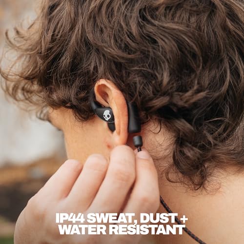 Image of Skullcandy Push 540 Open Wireless Open-Ear Bluetooth Earbuds, Headphones, Sweat and Water Resistant, 42 Hours Battery, Detachable Neckband, Secure Fit, Microphone for iPhone Android - True Black