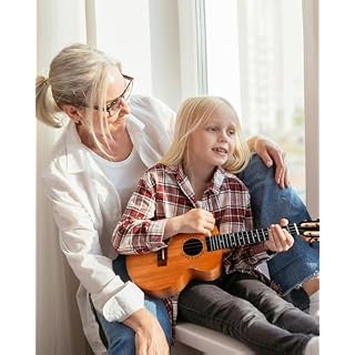 Caramel CAM48 Red African Mahogany 23″ Concert Ukulele for Beginner | Handmade Ukelele Starter Kit - Les Beatles, Paul McCartney, John Lennon, RIngo Starr, George Harrison Caramel CAM48 Red African Mahogany 23" Concert Ukulele for Beginner | Handmade Ukelele Starter Kit – Image 6