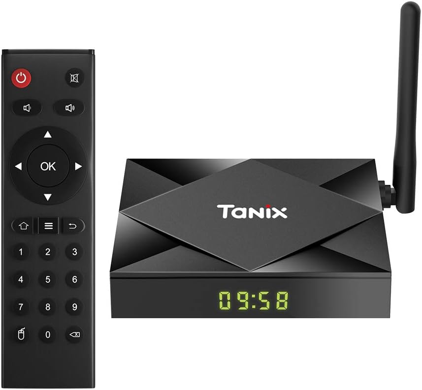 Android 10.0 TV Box, YAGALA TX6S Media Player Allwinner H616 64bit Quad Core CPU G31 MP2 GPU 4GB RAM 32GB eMMC Dual Band WiFi 2.4GHz+5GHz Bluetooth 4.1 3D 4K Ultra HD H.265