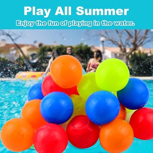 Reusable Water balloons, RoseFlower Water Balloons Quick Fill for Fights - Self Sealing - Summer Toy Backyard Outdoor Game, Beach Pool Bath Lawn Toys Birthday Gift for Kids Boys Girls - image 4