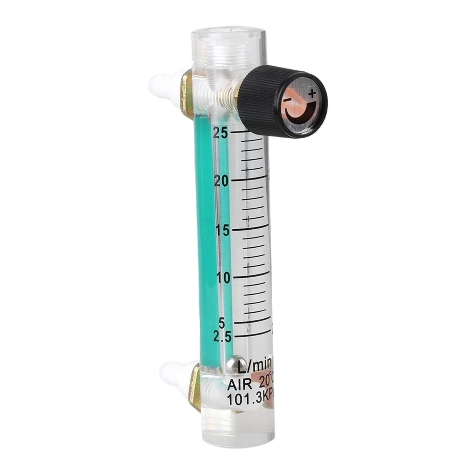 Débitmètre d'oxygène LZM-6 hauteur 122 mm calibré 2,5-25 LPM