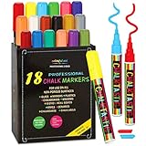 ZWEI IN EINEM - Diese Kreidestifte haben eine breite und eine feine (6mm) Spitze. Für großflächiges Malen oder um feine Details auszuarbeiten