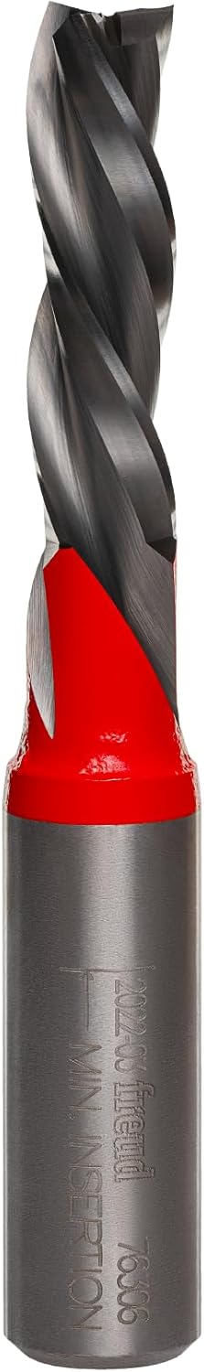 Freud 76-306: 3/8" (Dia.) Down Spiral Bit with 1/2" Shank