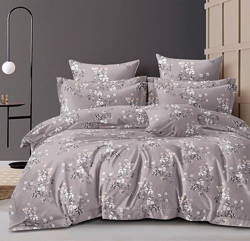 AJISH Polycotton Shell with 150 GSM Microfiber Reversible AC Comforter/Blanket for Winter/Quilt/Duvets for Single Bed Size(152X220 cm, Pink Swan)