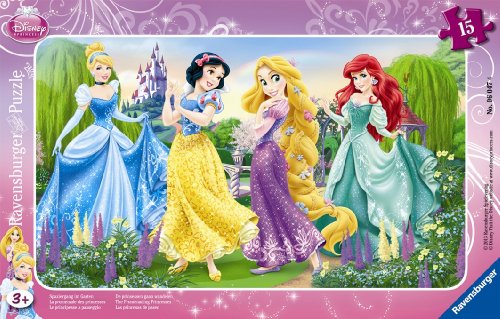 Ravensburger - Puzzle Cadre 15 pièces - La Promenade des Princesses