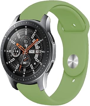 Huawei Watch 20mm KRD19 Classic Silikon Kordon Ye il