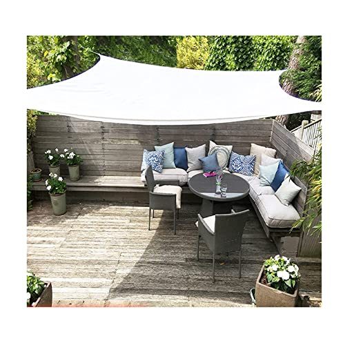 Toldo vela de jardín rectangular con 95% de bloqueo UV y cuerdas incluidas 1