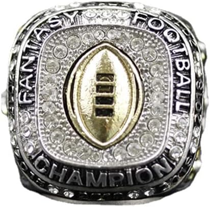 2011-2022 Fantasy Football Championship Ring MVP Trophy Prize for Fans Mens' Souvenir Gift