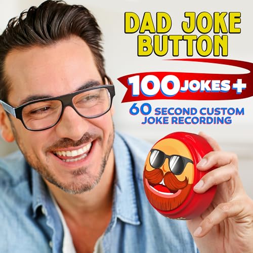 Dad Gifts for Fathers Day - 100+ Dad Jokes in a Button with Record Function - Funny Gifts for Papa, Grandpa, Husband from Daughter, Wife, Sister - Mens Birthday Gift Ideas - Best Gag Present 2026 - image 6