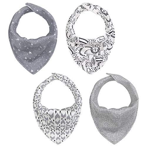 The Peanutshell Bandana Drool Bibs For Baby Boys Or Girls - 8 Pack Set For Feeding, Teething, Drooling #TOP4