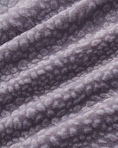 Jessica Simpson Women's Bathrobe - Plush Fleece Robe With Sherpa Shawl Collar And Slipper Socks (S-Xl), Size Small-Medium, Gray With Gardenia #TOP4