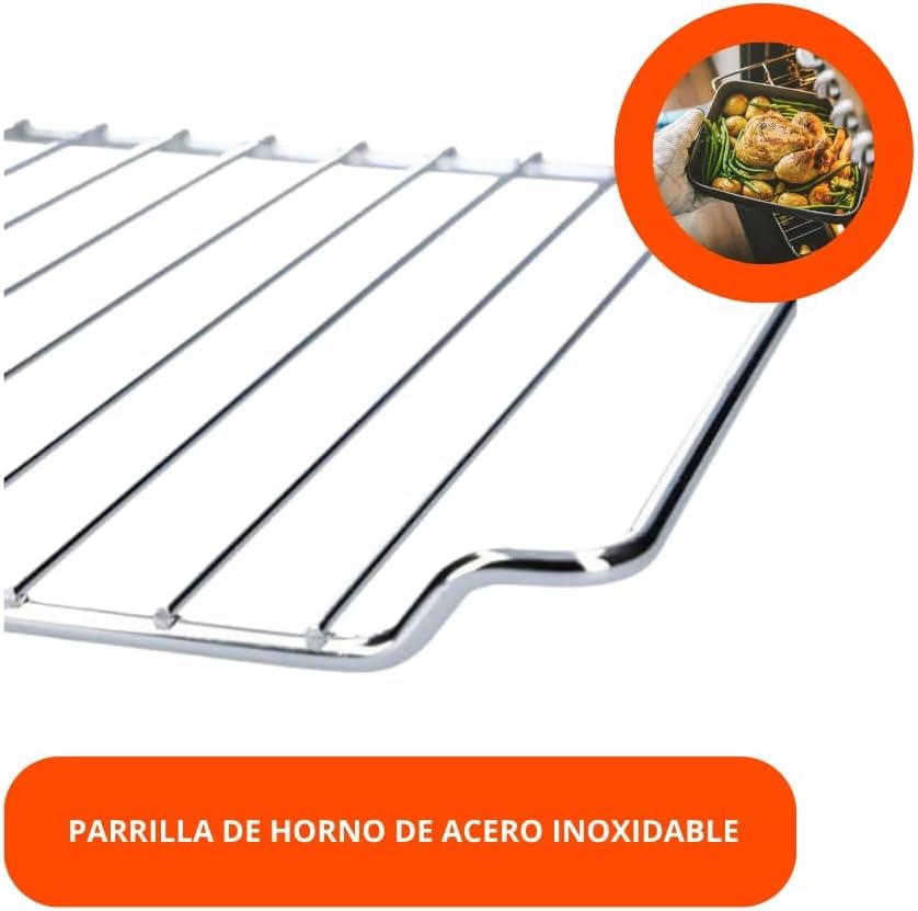 Grill Oven Whirlpool 445x340mm 481245819334 - Compatibel met verschillende merken | Gemakkelijk schoon te maken, Roestvrij staal, 445 x 340 x 22 mm