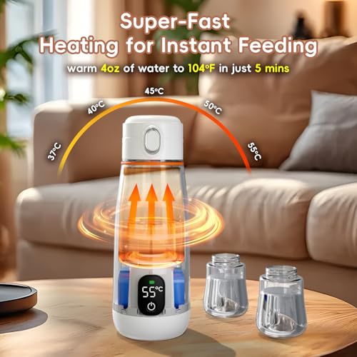Chauffe-lait portable pour voyage et sorties en famille avec bébé - 2