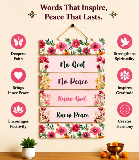 Image of Motivational Quote Wall Hanging for Home Decor | What You Think You Become, What You Feel You Attract, What You Imagine You Create MDF Wooden Wall Art | Office, Living Room & Meditation Decor (WH-38)