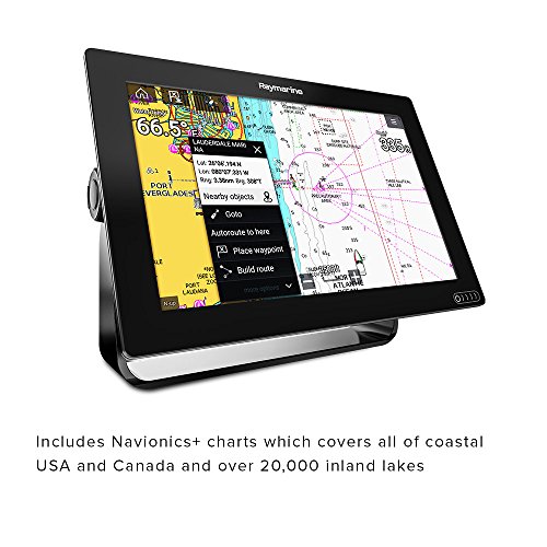 Raymarine Axiom 12 Fish Finder With Built In Gps, Wifi, Chirp Sonar And Realvision 3D With Navionics+, Black, 12" (E70369-00-Nag) #TOP5