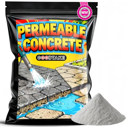 GOODTAKE Permeable Concrete Binder & Sealer Powder - 1 lb for Porous Driveways, Patios & Walkways | High Drainage, Flood Resistant, Hardens for Durable Paving & Water Management