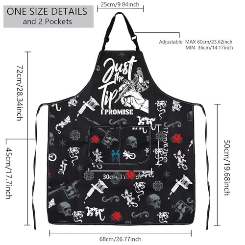 Tablier de tatouage style studio pour sessions de tatouage