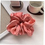 Bemvp Glatte Satin Scrunchie Haare Krawatten Dauerhafte Elastische Haare Bobbeln Haarbänder Nach Rechtslos Haarschmuck Seile Für Pferdeschwanzhalter (orange)