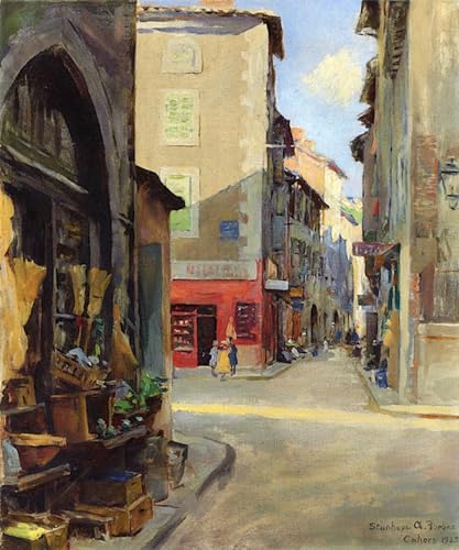 Impression d'affiches toile Coin de rue Cahors Stanhope Forbes
