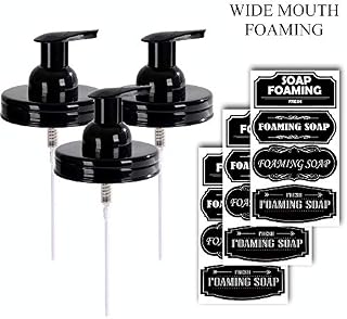 Elwiya [Wide Mouth] Rustic/Farmhouse Mason Jar Foaming Soap Dispenser Lid and Pump Rust