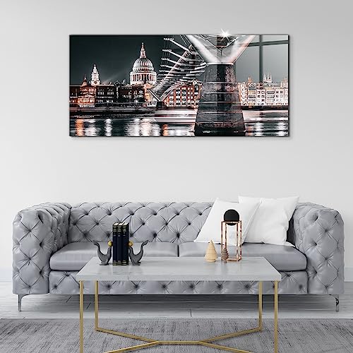 Peinture murale verre durable Wallfluent 140x70cm déco moderne sans décoloration