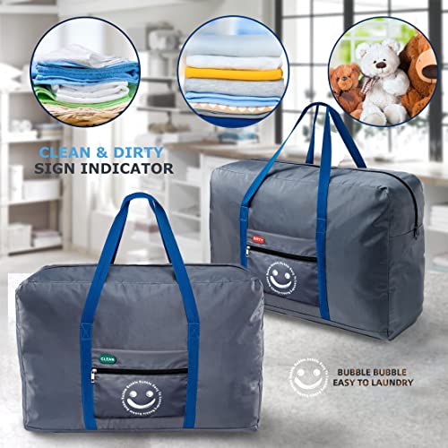 Bubble Traveling Laundry Bag, Camp Laundry Bags With Strap, Large Laundry Bags For Travel, Dirty Clothes Bag, Washable Nylon Laundry Bag With Handles For Boys Girls College Students Heavy Duty #TOP5
