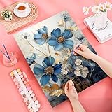 JATOK Paint by Numbers for Adults, Painting Kits for Beginners On Clear Symbols Colored Canvas, Easy DIY Acrylic Pigment Drawing Paintwork for Home Wall Decor, 16x20in Frameless, Lotus Flower - Image 3