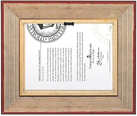 Thomas Kinkade A Peaceful Retreat Brushwork (Burl Frame)