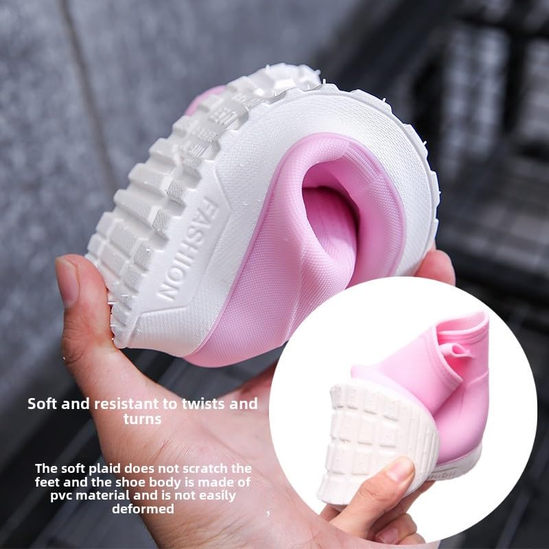 Kids' Japanese Style Waterproof Rain Boots，children's rain footwear - Anti-Slip, Thick Sole4