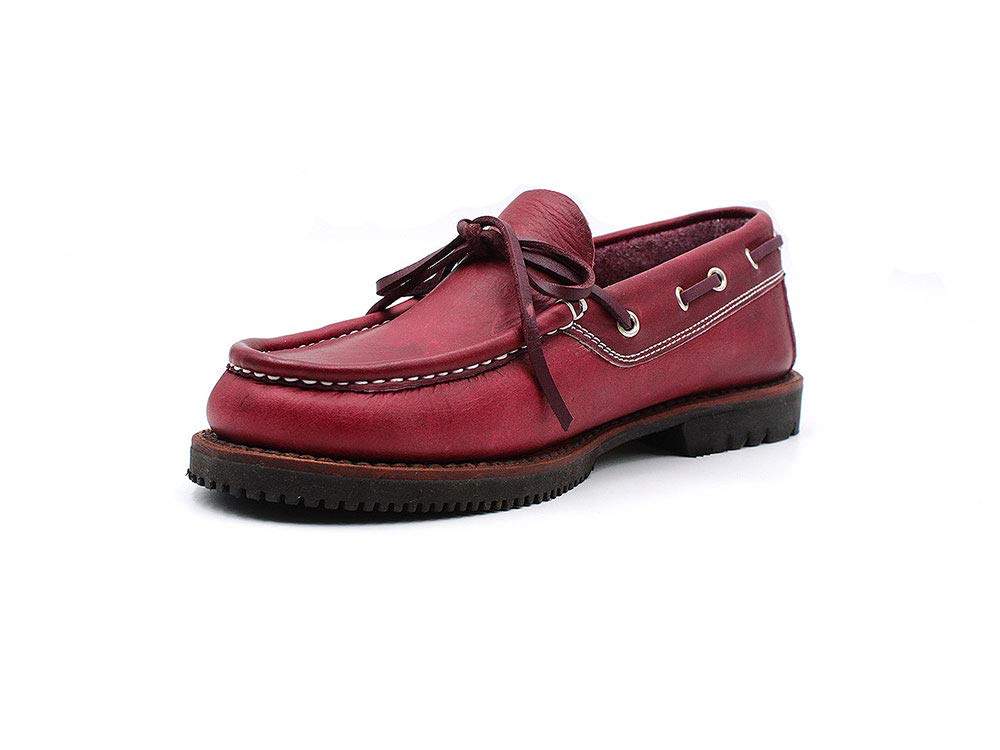Zapatos náuticos clásicos Fabricados en España Apache 412 Burdeos