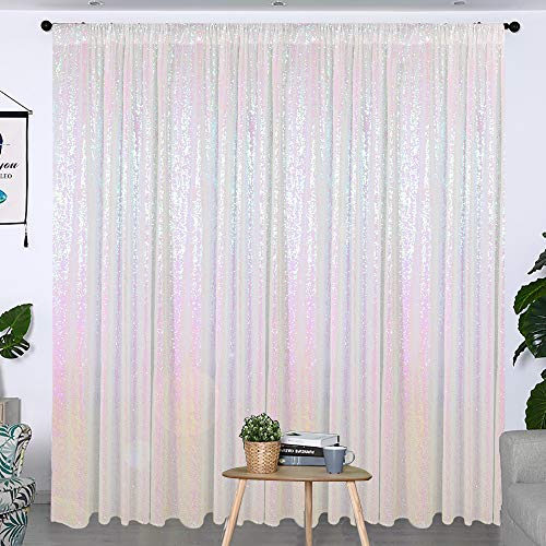 Partisout Iridescent Sequin Backdrop for Photography & Events
