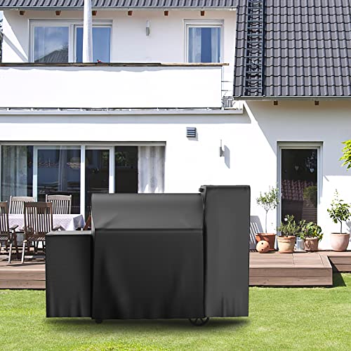 Qulimetal Grill Cover For Char-Griller Gravity 980 Charcoal Grills, Fits Model Char-Griller Gravity 9800 And 9804 Charcoal Grills, 600D, Uv Resistant Smoker Cover #TOP6