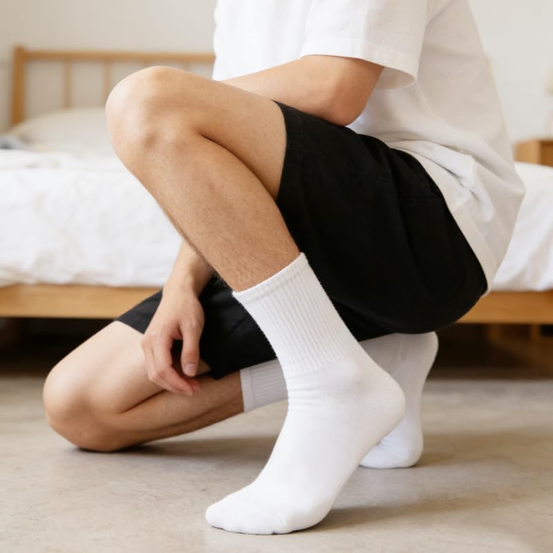 Ankle Socks for Women Men Sport Solid Color Socks for Athletic Running 6/12 Pairs Size 6-10 - Image 2