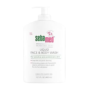 SEBAMED Paraben-Free Liquid Face and Body Wash with Pump pH 5 5 Dermatologist Recommended Mild Hydrating Cleanser for